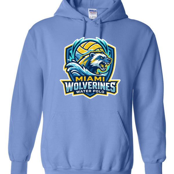 Miami Wolverines Water Polo Hoodie Mascot Shield for Adults & Youth