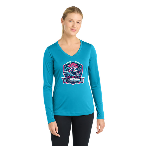 Miami Wolverines Water Polo VICE Long Sleeve Dri-fit for Ladies