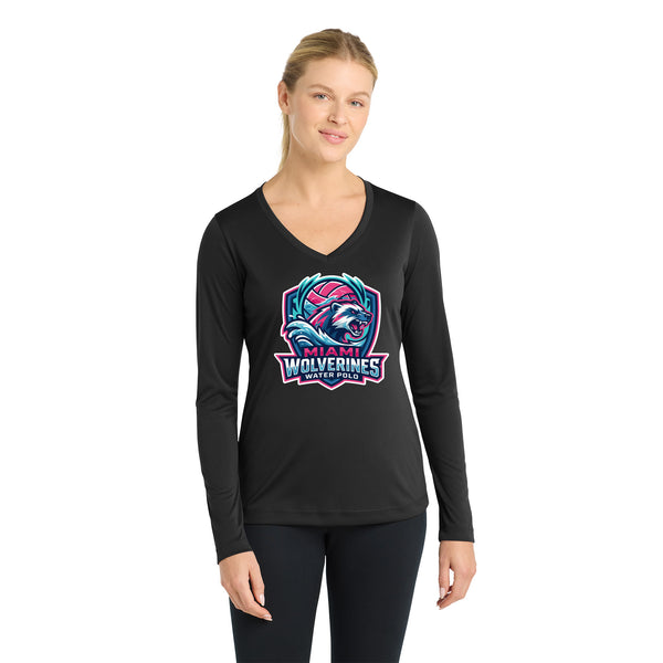 Miami Wolverines Water Polo VICE Long Sleeve Dri-fit for Ladies