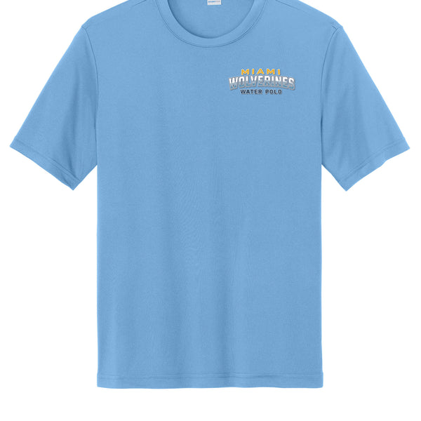 Miami Wolverines Water Polo Chest Wordmark Short Sleeve Dri-fit for Men & Youth