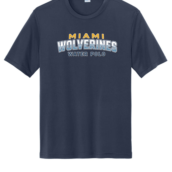 Miami Wolverines Water Polo Wordmark Short Sleeve Dri-fit for Men & Youth