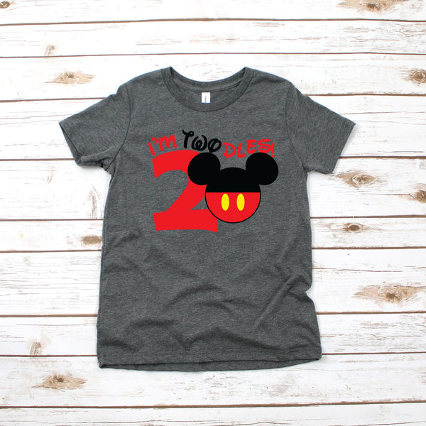 I'm Twodles Mickey T Shirt for Magical Birthday Celebrations