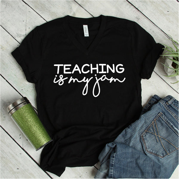 Teaching Is My Jam T Shirt - Soft and Stylish Teacher Tee