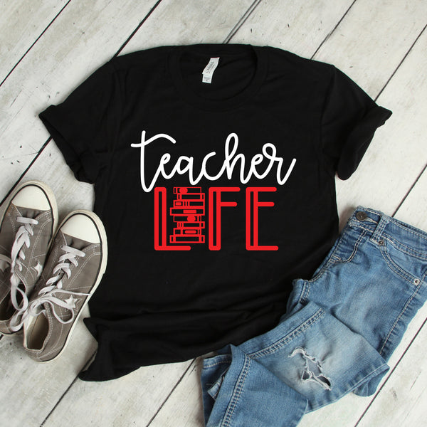 Cute Teacher Life T Shirt for Comfort and Style