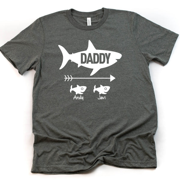 Custom Daddy Shark T-shirt - Unique Father's Day Gift
