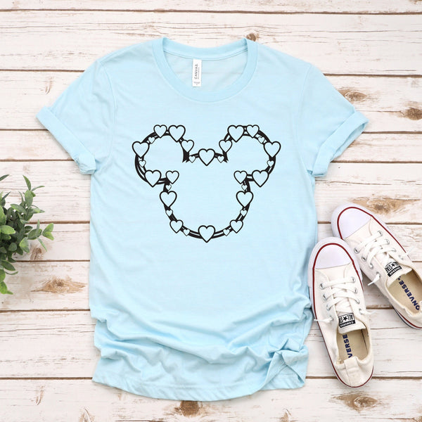 Mickey T Shirt with Hearts for Valentine's Day