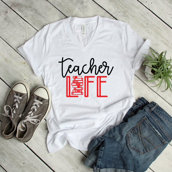 Cute Teacher Life T Shirt for Comfort and Style