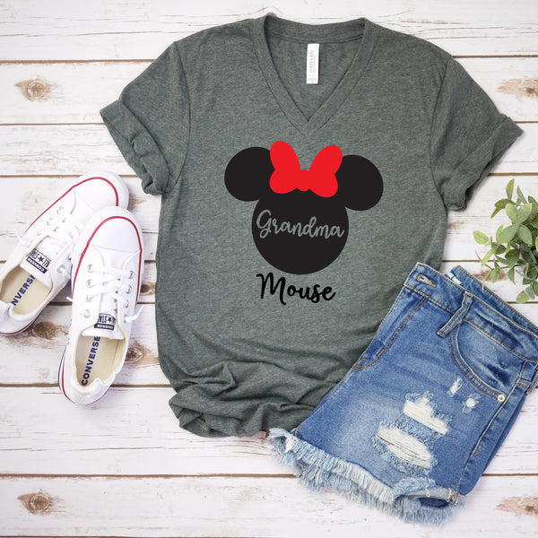 Grandma Minnie Mouse T-Shirt for Family Disney Trips