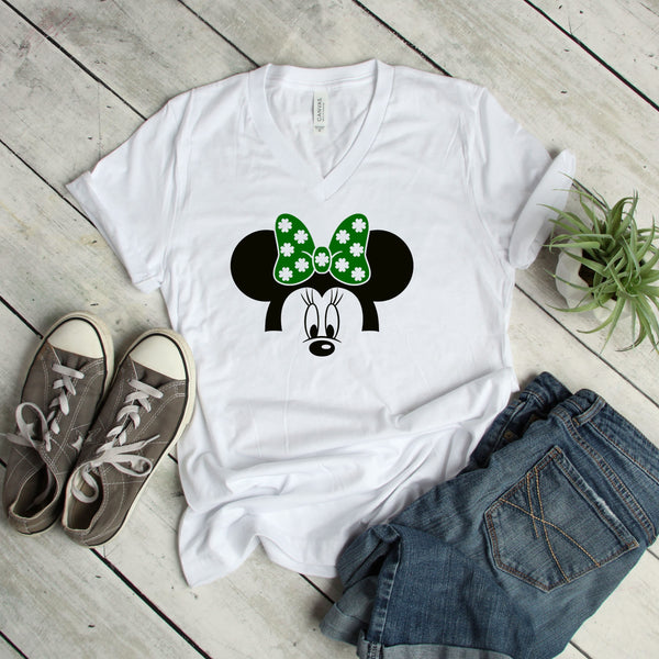 Lucky St. Patrick's Day Minnie Mouse T Shirt for Disney Fans