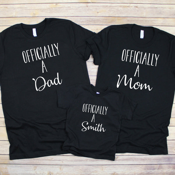 Officially Adopted Adoption Shirts with Custom Name