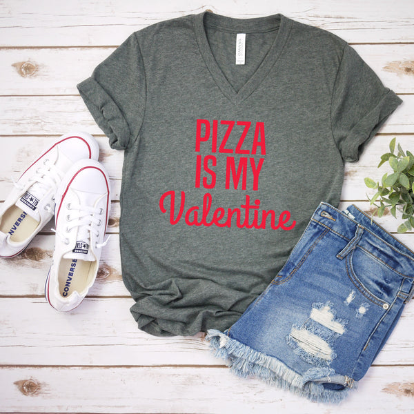 Pizza Is My Valentine Funny Unisex Valentine's Day Shirt