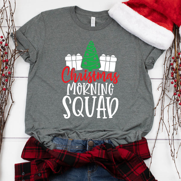 Funny Christmas Morning Squad T Shirt Gift for Everyone