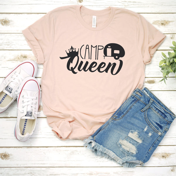 Camp Queen Family Matching T-Shirt for Adventurous Outings
