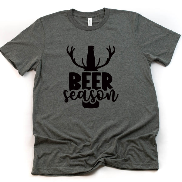 Beer Season T Shirt - Funny Antler Design for Hunters