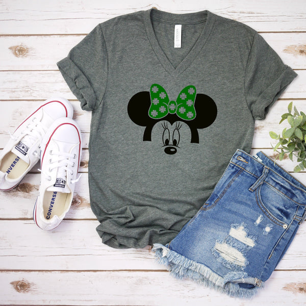 Lucky St. Patrick's Day Minnie Mouse T Shirt for Disney Fans