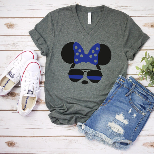 Police Minnie Mouse T Shirt for Disney Fans and Officers