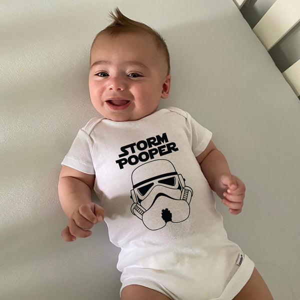 Funny Storm Pooper Dark Side Onesie for Baby Humor