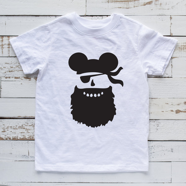 Personalized Bearded Pirate Mickey Mouse Disney T-Shirt