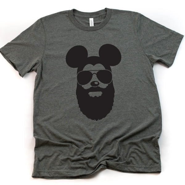Bearded Mickey T Shirt for Fun Disney Trips