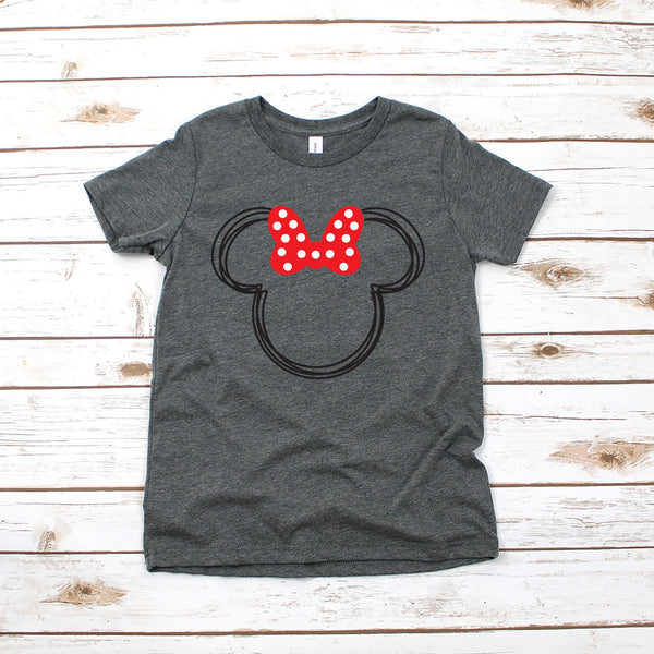 Scribble Minnie Mouse Disney Kids Shirt for All-Day Comfort