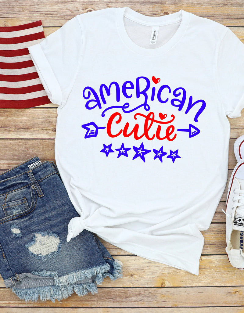 American Cutie Fourth of July T-Shirt for Ultimate Comfort