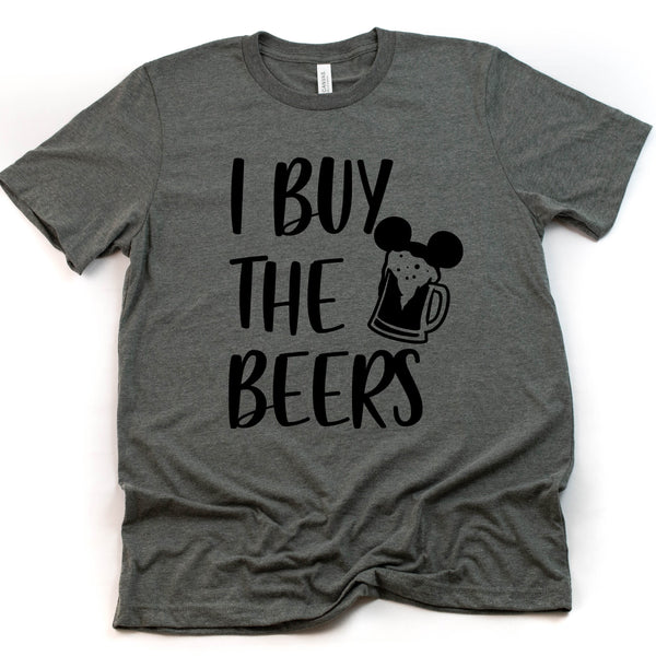 I Buy the Beers Disney Epcot Drinking T Shirt Fun Tees