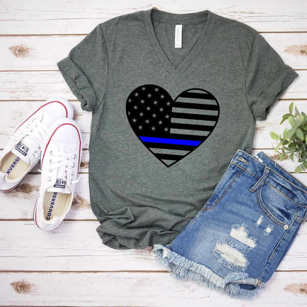 Police Officer Wife Shirt - Support Law Enforcement Love