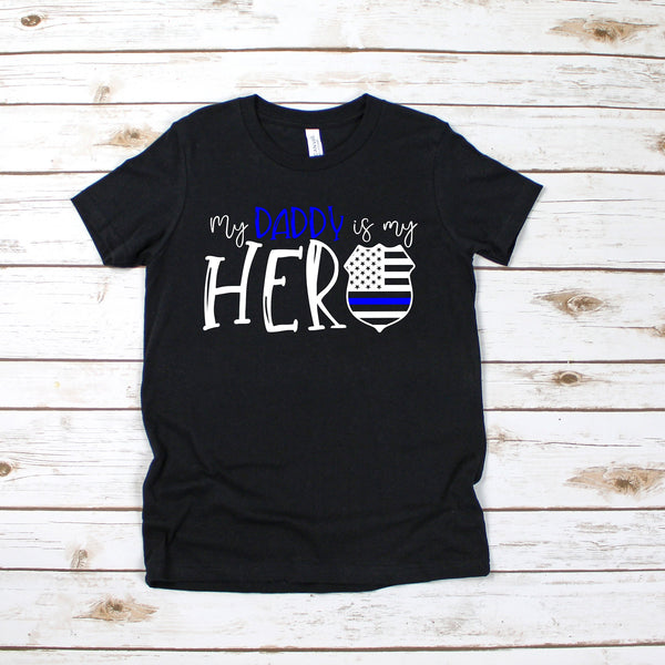 My Daddy is My Hero T Shirt for Proud Kids