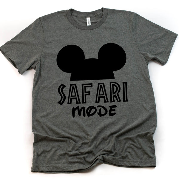 Safari Mode Animal Kingdom Mickey T Shirt for Families
