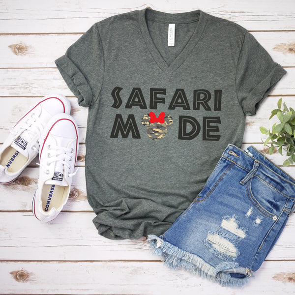 Safari Mode Minnie Mouse T Shirt for Disney Adventures