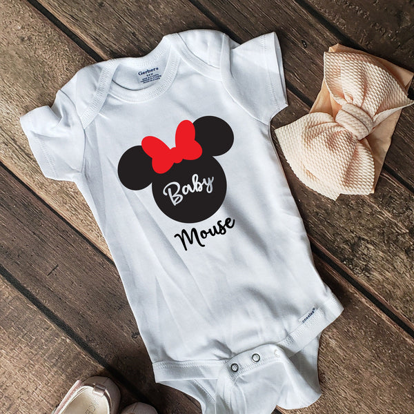 Baby Minnie Mouse Infant Onesie for Family Matching Fun