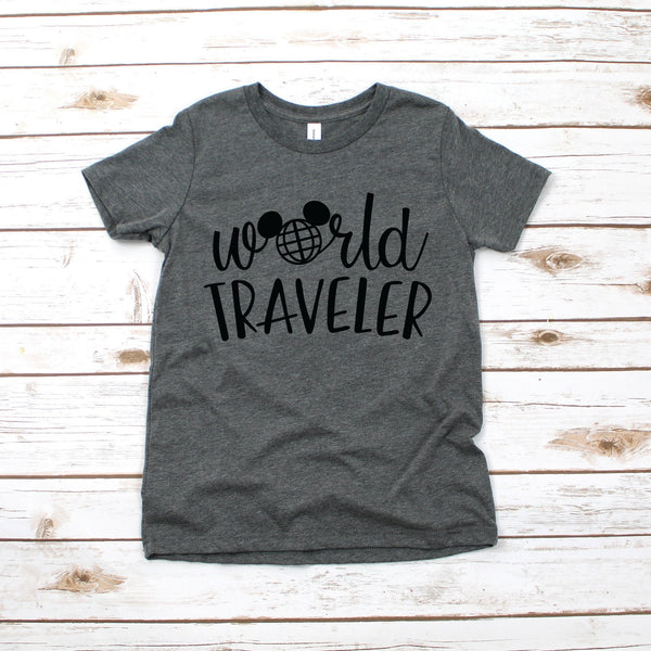 World Traveler Infant Toddler Youth T Shirt for Adventure