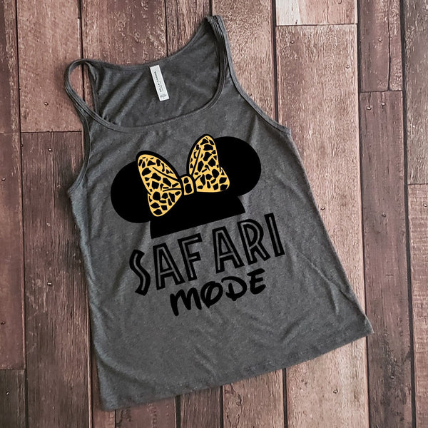Safari Mode Minnie Mouse Relaxed Fit Tank Top - Stylish Comfort