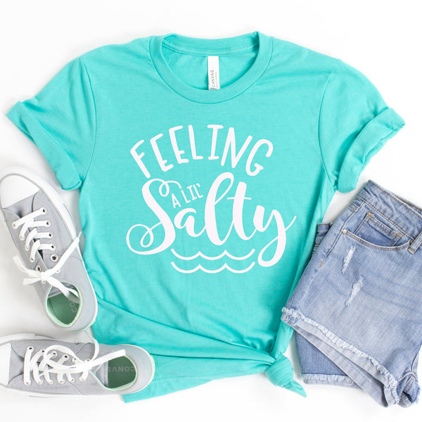 Feeling a Lil Salty Beach Bound T Shirt for Family Fun