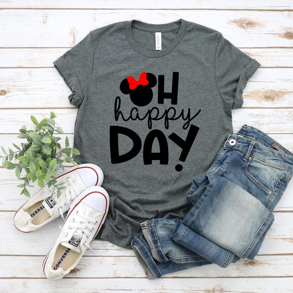 Oh Happy Day Minnie T Shirt for Disney Celebrations