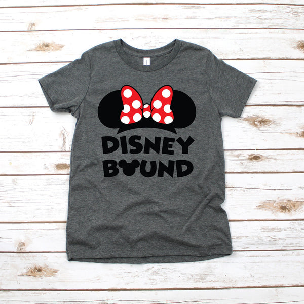 Disney Bound Minnie Mouse Youth T Shirt for Family Fun