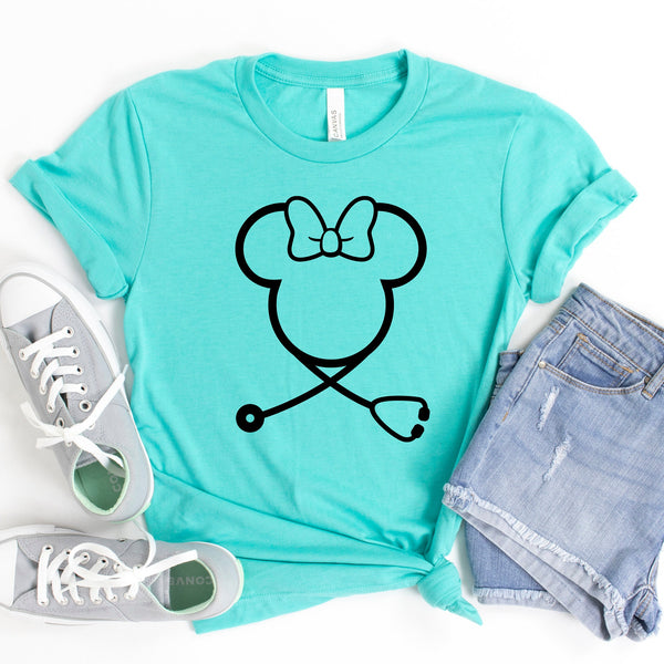 Minnie Mouse Nurse Adult Disney T Shirt for Health Care Workers