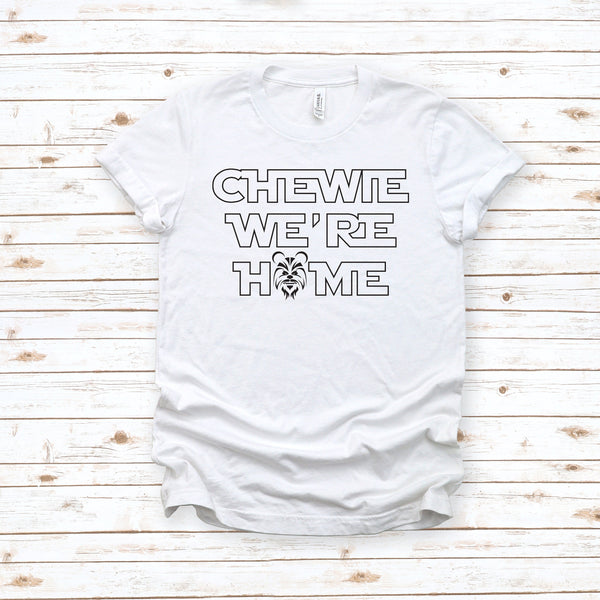 Chewie We Are Home Darth Vader T Shirt for Star Wars Fans