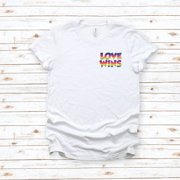 LGBT Gay Pride Adult T-Shirt - Love Wins Unisex Tee
