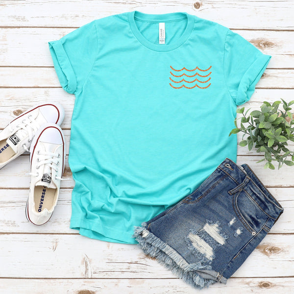 Beach Waves Adult Unisex Shirt for Summer Adventures