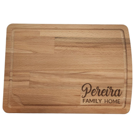Personalized Custom Engraved Cutting Board Front and Back