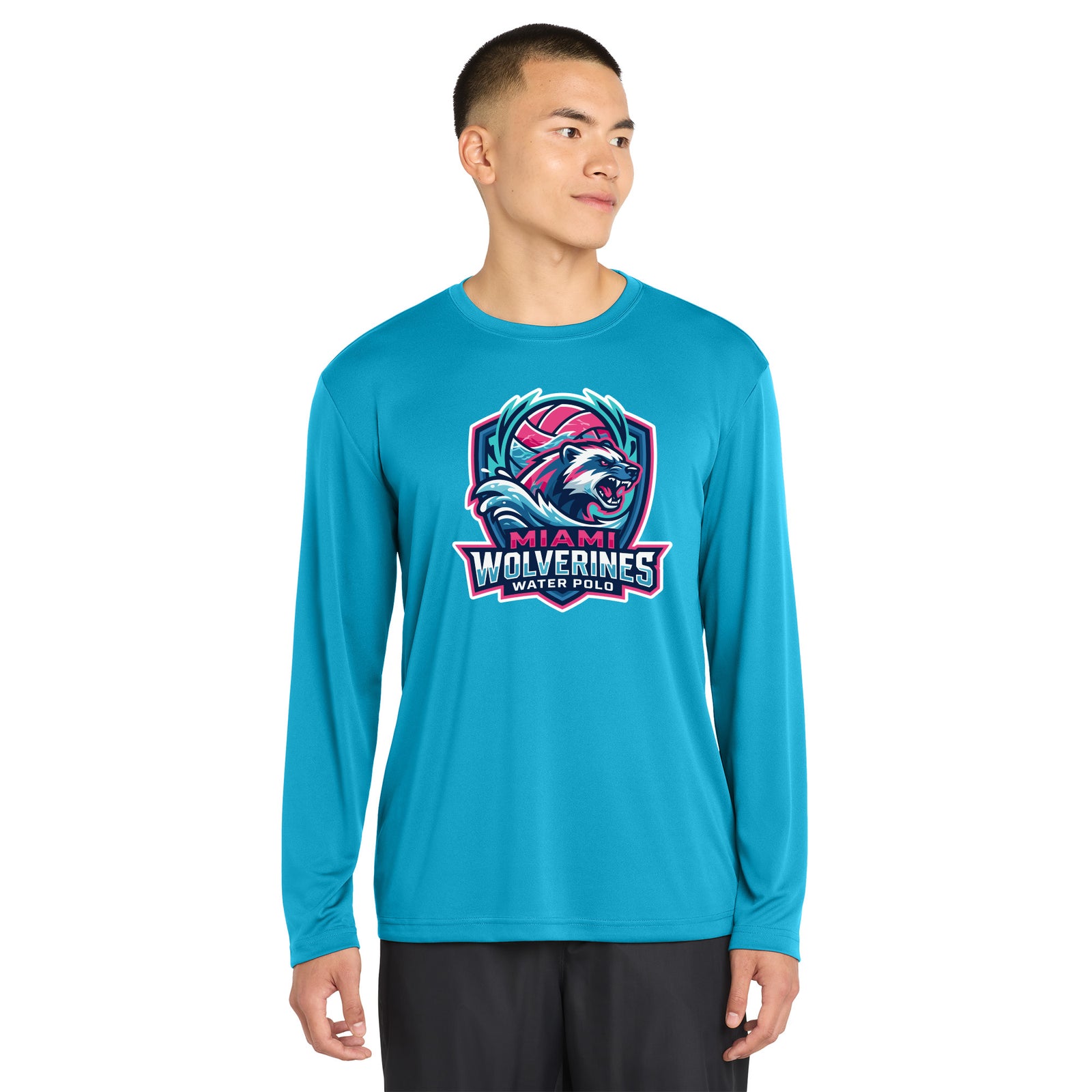 Miami Wolverines Water Polo VICE Long Sleeve Dri-fit for Men & Youth