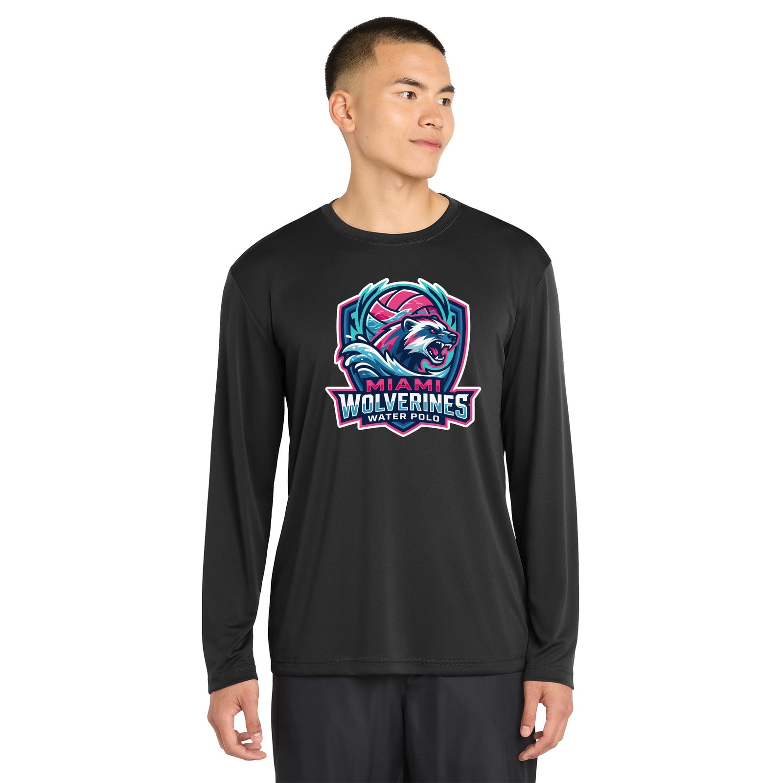 Miami Wolverines Water Polo VICE Long Sleeve Dri-fit for Men & Youth