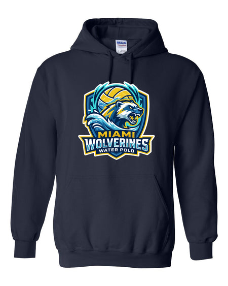 Miami Wolverines Water Polo Hoodie Mascot Shield for Adults & Youth