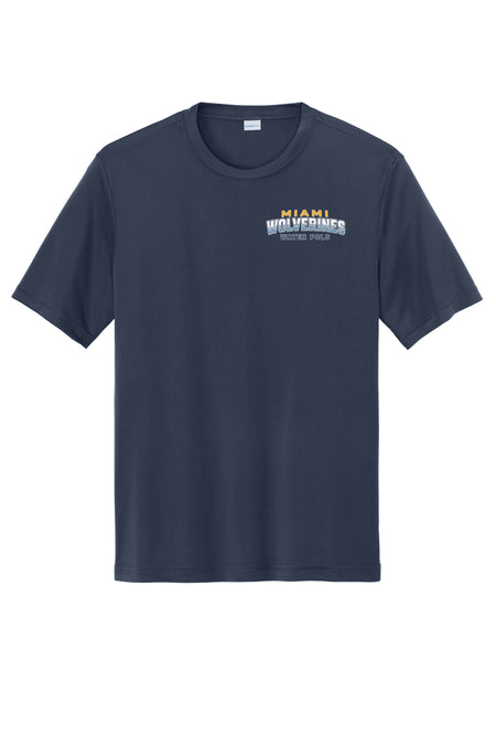 Miami Wolverines Water Polo Chest Wordmark Short Sleeve Dri-fit for Men & Youth