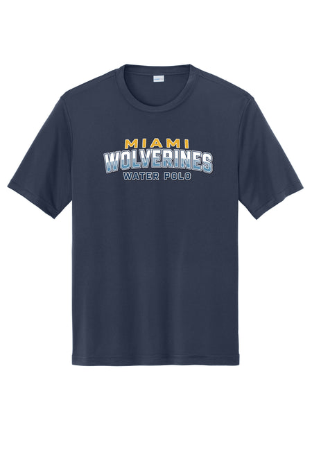 Miami Wolverines Water Polo Wordmark Short Sleeve Dri-fit for Men & Youth