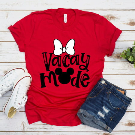 Vacay Mode Minnie and Mickey Adult Matching Shirts for Fun
