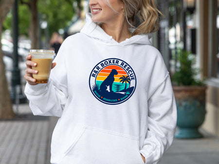 R&R Boxer Rescue Circle Logo Hoodie Unisex