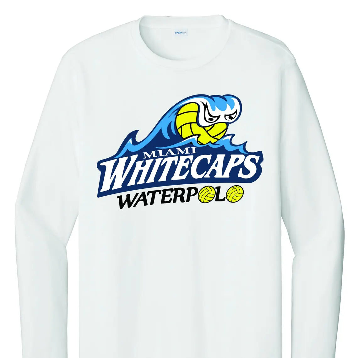 Miami Whitecap Water Polo Unisex Drifit Long Sleeve Shirt for Comfort