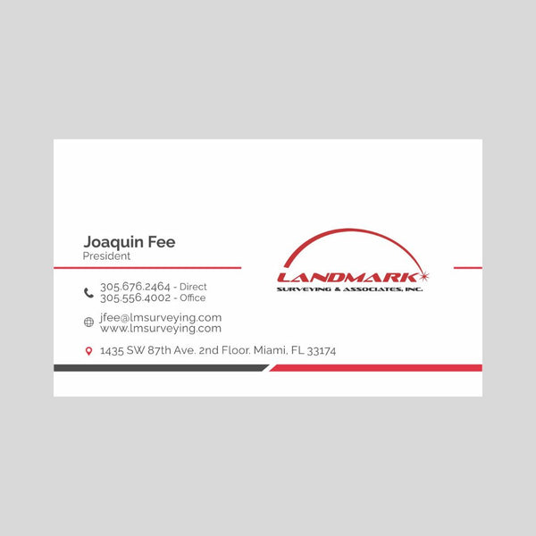 Landmark Business Cards - Two Sided for Maximum Impact